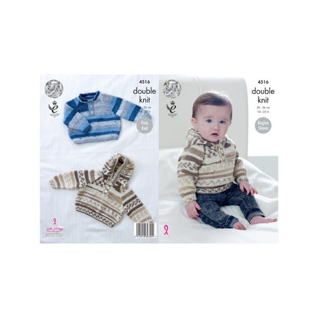 King Cole Baby DK Knitting Pattern 4516