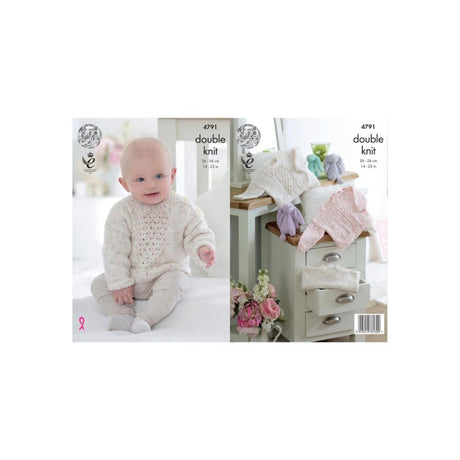 King Cole Baby DK Knitting Pattern 4791