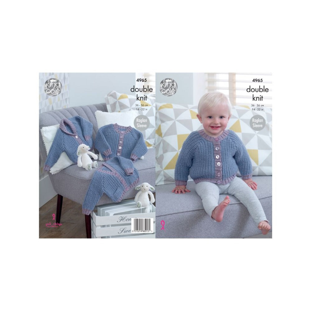 King Cole Baby DK Knitting Pattern 4965