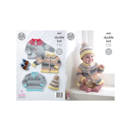 King Cole Baby DK Knitting Pattern 4997