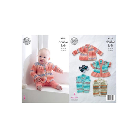 King Cole Baby DK Knitting Pattern 4998