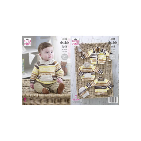 King Cole Baby DK Knitting Pattern 5220