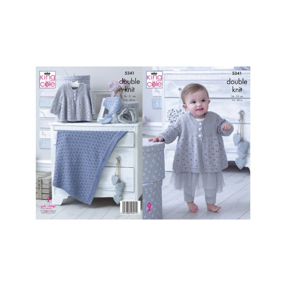 King Cole Baby DK Knitting Pattern 5341