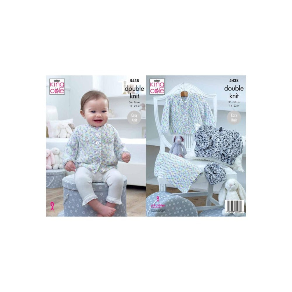 King Cole Baby DK Knitting Pattern 5438