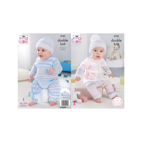 King Cole Baby DK Knitting Pattern 5725