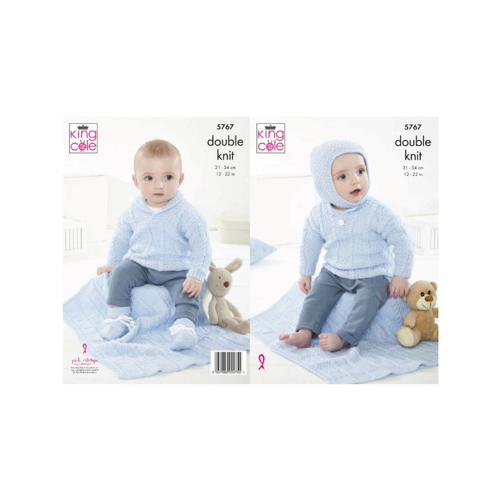 King Cole Baby DK Knitting Pattern 5767
