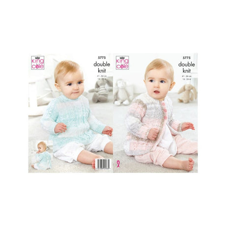 King Cole Baby DK Knitting Pattern 5775