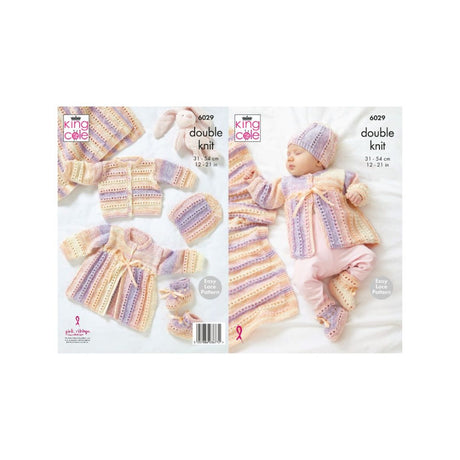 King Cole Baby DK Knitting Pattern 6029