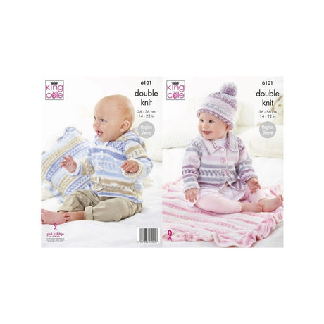 King Cole Baby DK Knitting Pattern 6101