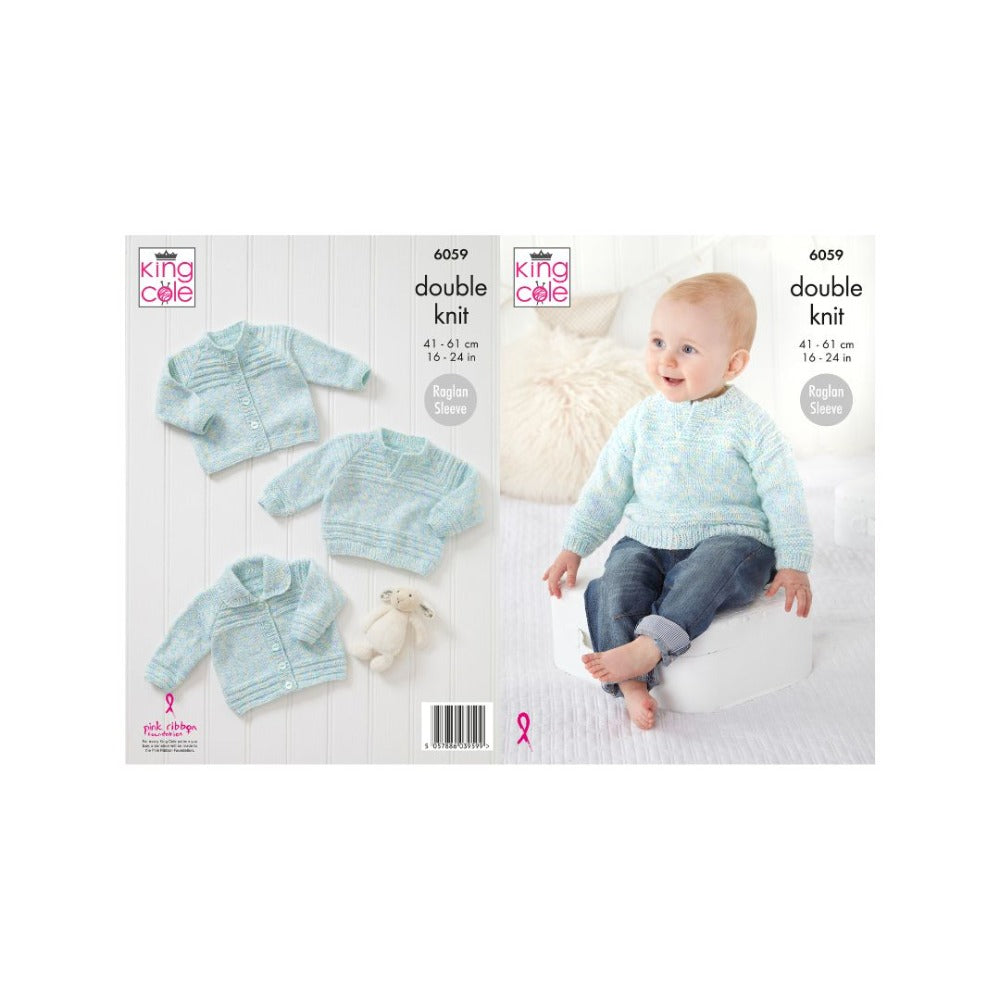 King Cole Baby DK Knitting Pattern 6059