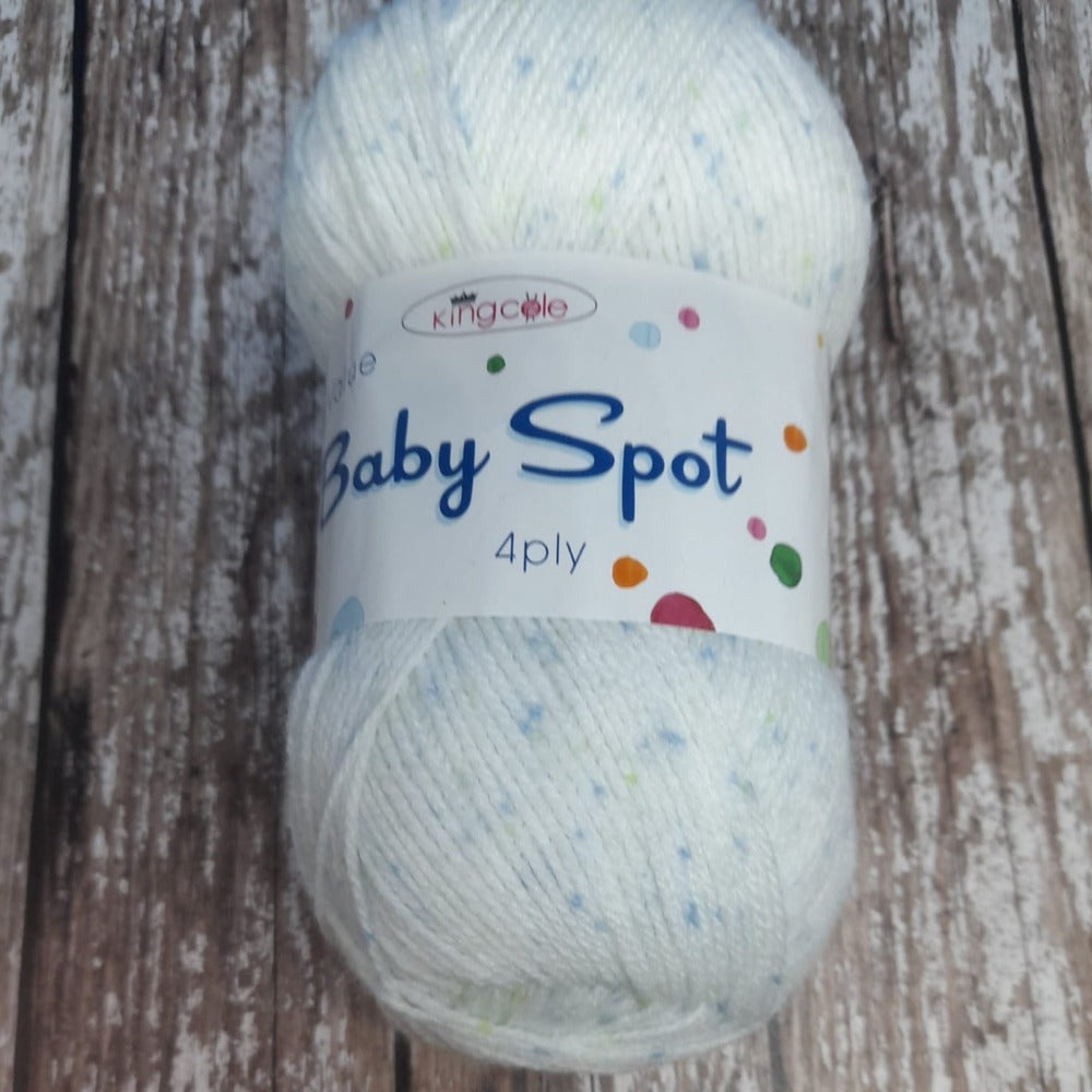 King Cole Big Value Baby 4 Ply Spot Yarn