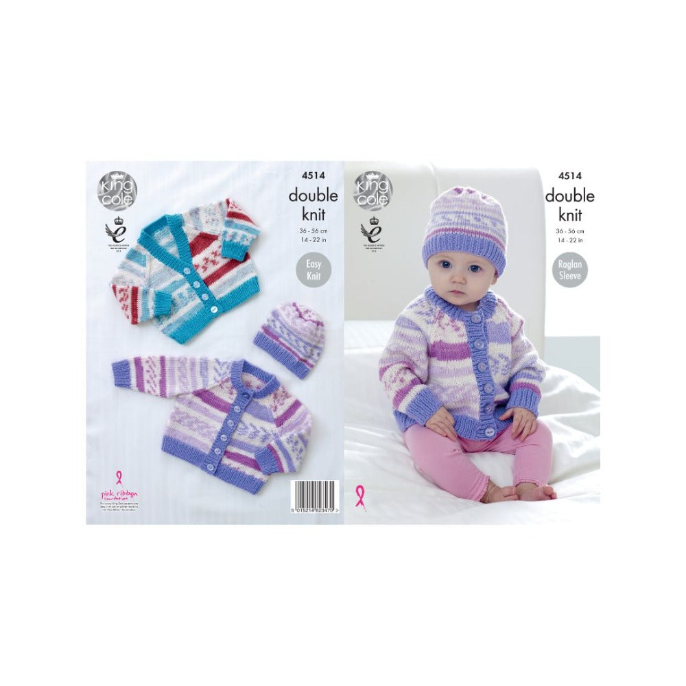 King Cole Baby DK Knitting Pattern 4514