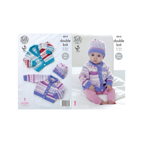 King Cole Baby DK Knitting Pattern 4514