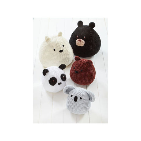 King Cole Bear Squishies Crochet Pattern 9206