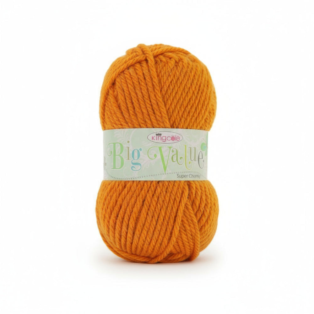 King Cole Big Value Super Chunky Knitting Yarn - Cosy, Colourful & Quick-Knit to Knit
