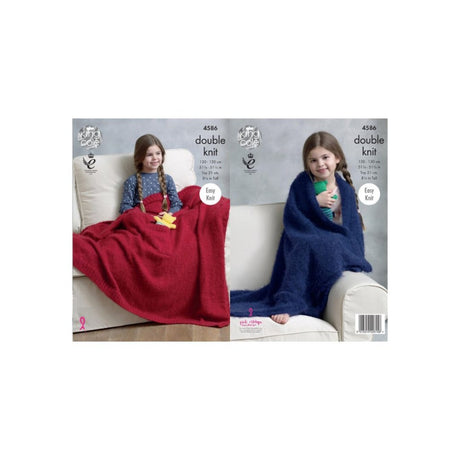 King Cole Blanket Knitting Pattern 4586