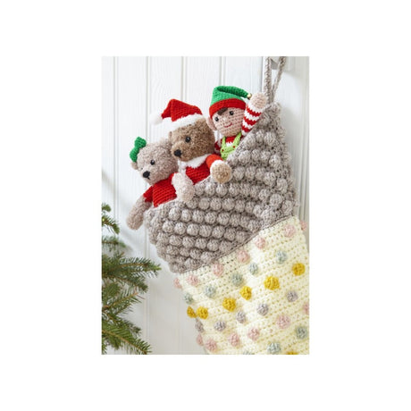 King Cole Christmas Crochet Book 8 Stocking