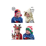 King Cole Christmas Crochet Hat Pattern 4870