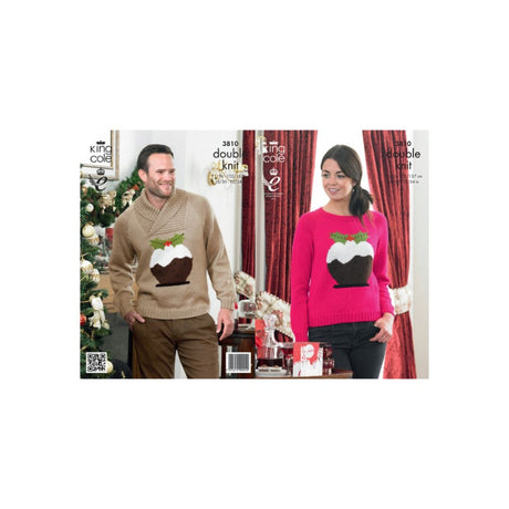 King Cole Christmas Jumper Knitting Pattern 3810