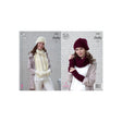 King Cole Chunky Accessory Knitting Pattern 5035