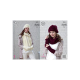 King Cole Chunky Accessory Knitting Pattern 5035