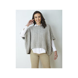 King Cole Chunky Cape Top Knitting Pattern 6378