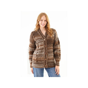 King Cole Chunky Cardigan Knitting Pattern 6429