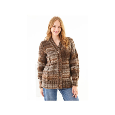 King Cole Chunky Cardigan Knitting Pattern 6429