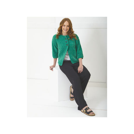 King Cole Chunky Cardigan Knitting Pattern 6394
