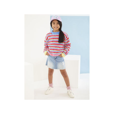 King Cole Kids Chunky Sweater Knitting Pattern 6250