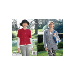 King Cole Ladies Chunky Knitting Pattern 4280