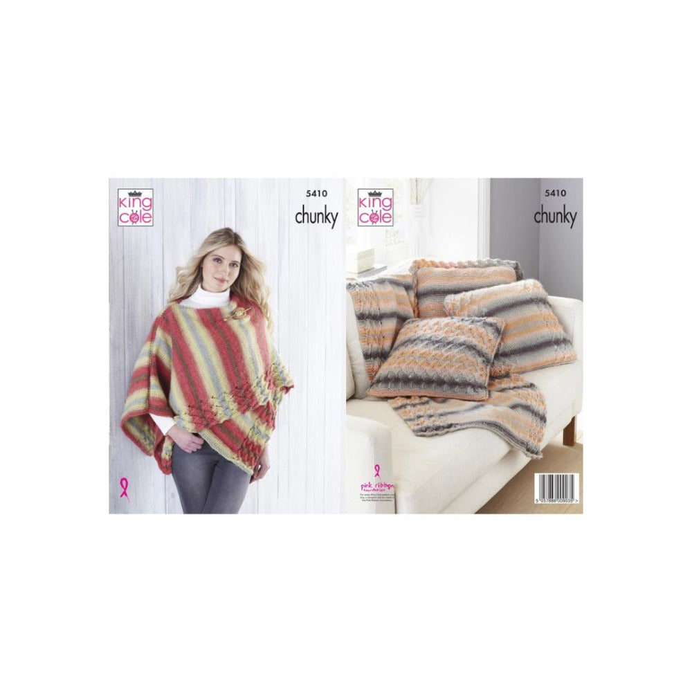 King Cole Chunky Knitting Pattern 5410