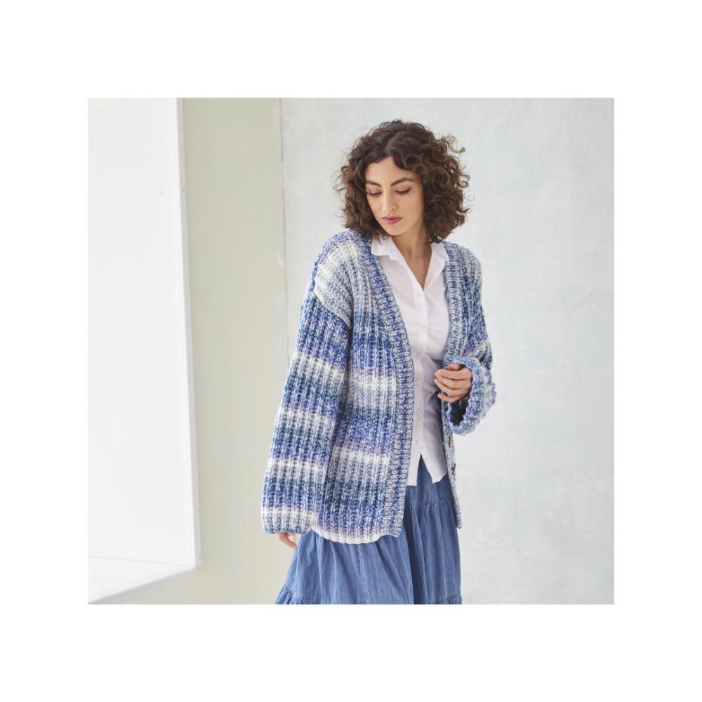 King Cole Chunky Cardigan Knitting Pattern 6200