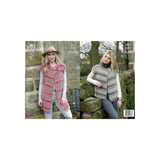 King Cole Chunky Waistcoat Knitting Pattern 4605