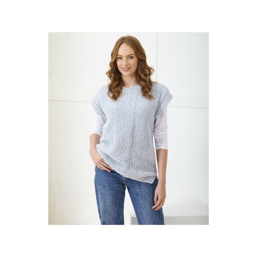 King Cole Chunky Sleeveless Top Knitting Pattern 6395
