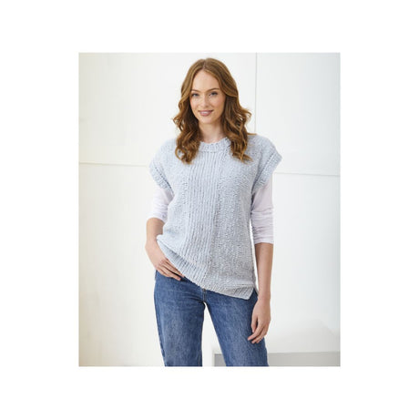 King Cole Chunky Sleeveless Top Knitting Pattern 6395