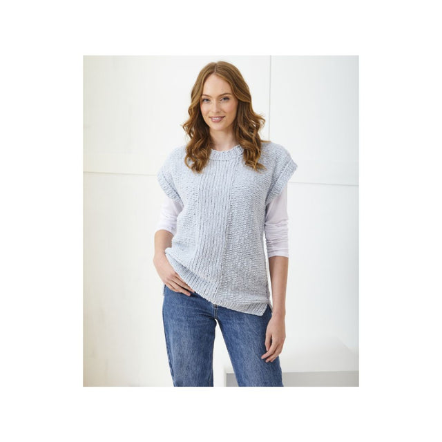 King Cole Chunky Sleeveless Top Knitting Pattern 6395