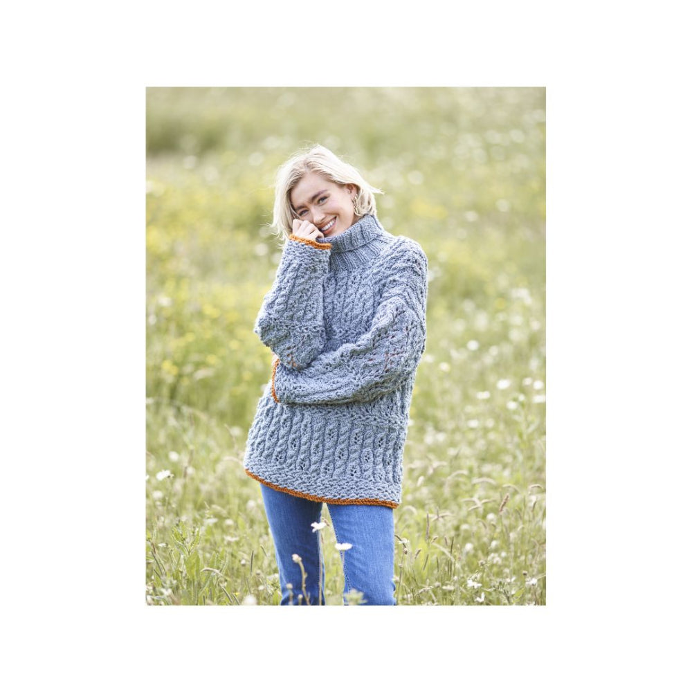 King Cole Chunky Sweater Knitting Patter 6411