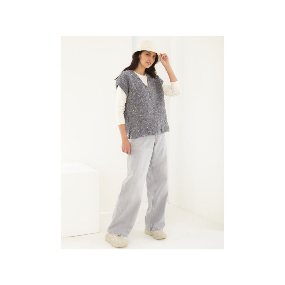 King Cole Chunky Tank Top Knitting Pattern 6253