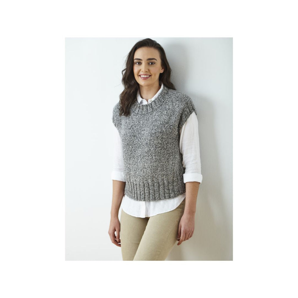 King Cole Chunky Tank Top Knitting Pattern 6376
