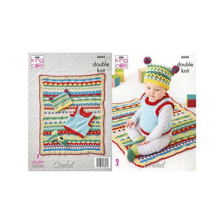 King Cole Baby Crochet Pattern 6044
