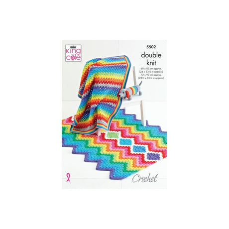 King Cole Crochet Blanket Pattern 5502