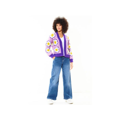 King Cole Crochet Chunky Cardigan Pattern 6489