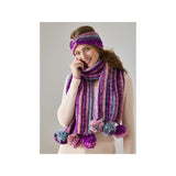 King Cole Crochet Chunky Headband and Scarf Pattern 6297