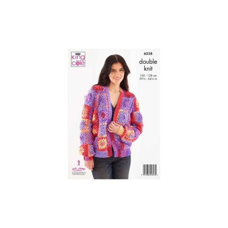 King Cole Crochet Cardigan Pattern 6258