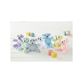 King Cole Teddy Bear Draught Excluder Crochet Pattern 9098