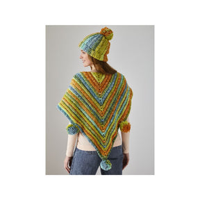 King Cole Crochet Triangle Scarf and Hat Pattern 6297