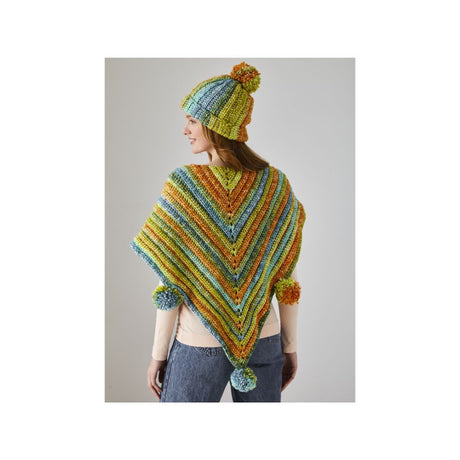 King Cole Crochet Triangle Scarf and Hat Pattern 6297