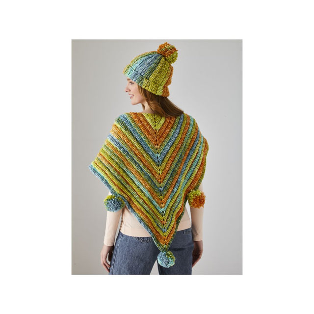 King Cole Crochet Triangle Scarf and Hat Pattern 6297