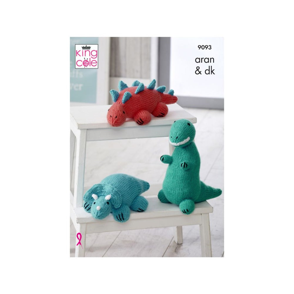 King Cole Dinosaur Knitting Pattern 9093
